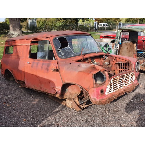 350 - Morris Mini van Mk1, 1962. LHD, Canadian import. Comes with a NOVA. Vin no. M-AV4L-108068