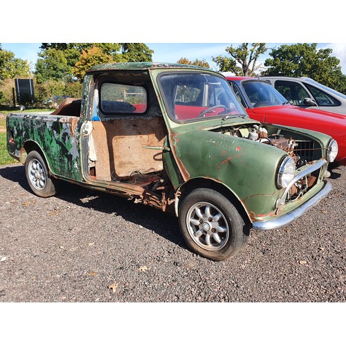 351 - Morris Mini pick up Mk1, believed 1965. LHD, Canadian import. Vin no. M-AW4L-284501, Engine no. 99H6... 