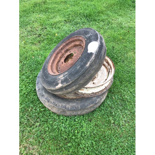 135 - 2- David Brown front wheels 6.00x19