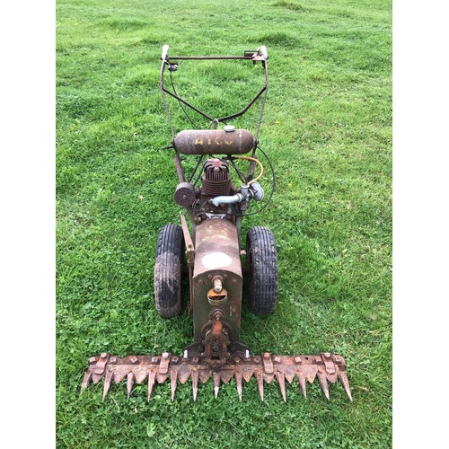 154 - Old finger bar hand mower