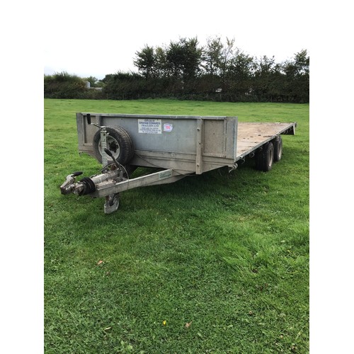 155 - Flat bed trailer 14ft