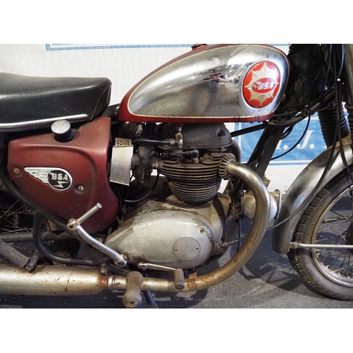 834 - BSA A65 Lightning motorcycle. 1965. Frame No. A50B4950 C/w Nova docs
