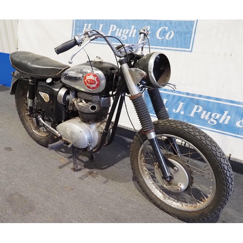 835 - BSA A65 Lightning motorcycle. 1965. Frame No. A50B9314. C/w Nova docs