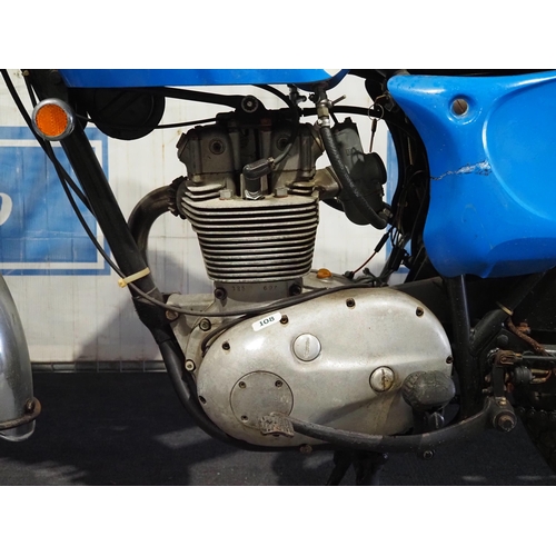 851 - BSA B25 Starfire motorcycle. 1968. Frame No. B25B694. Engine No. B25B694. C/w Nova docs