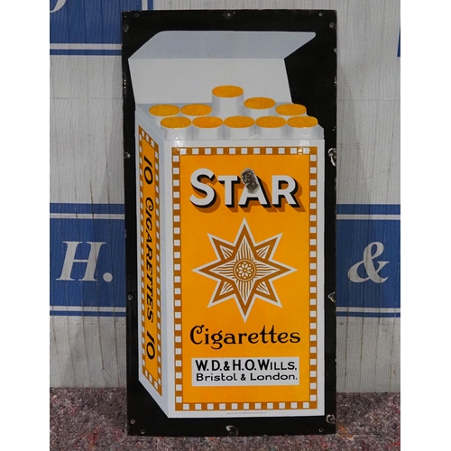 1008 - Enamel sign- Star Cigarettes 36