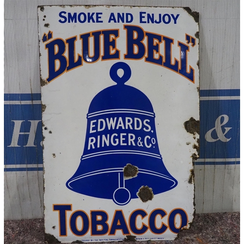 1020 - Enamel sign- Blue Bell Tobacco 30