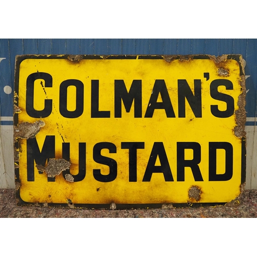 1023 - Enamel sign- Colman's Mustard 24