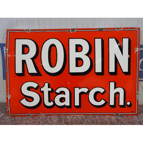 1036 - Enamel sign- Robin Starch 36