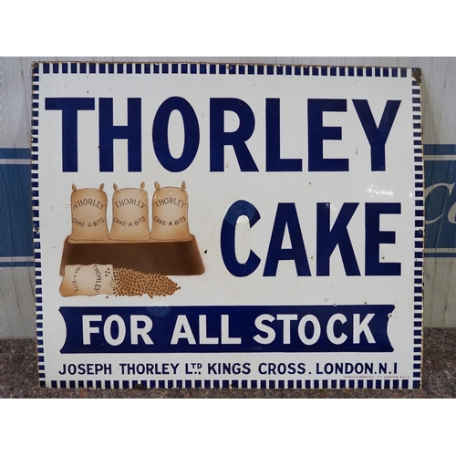 1037 - Enamel sign- Thorley Cake 32