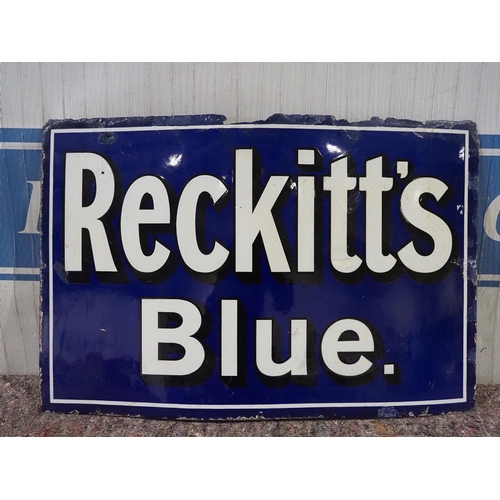 1040 - Enamel sign- Reckitt's Blue 30