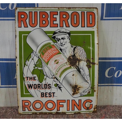 1064 - Enamel sign - Ruberoid Roofing 36