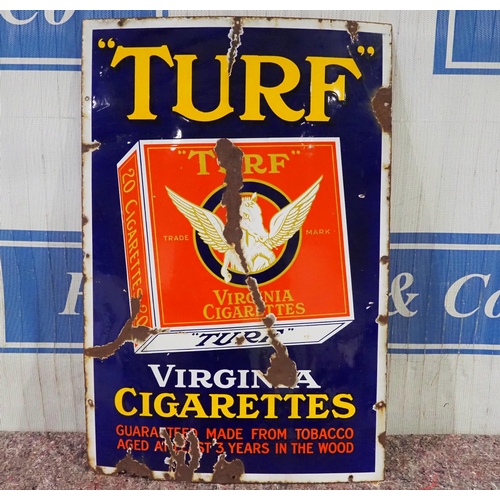 1070 - Enamel sign- Turf Virginia Cigarettes 36