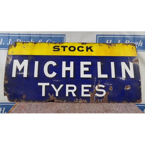 1075 - Enamel sign - Stock Michelin Tyres 84