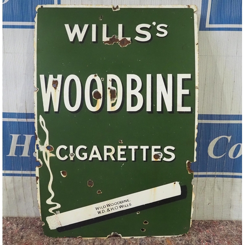 1080 - Enamel sign - Wills's Woodbine Cigarettes 36