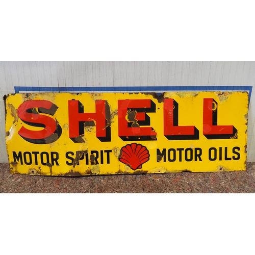 1107 - Enamel sign - Shell Motor Spirit Motor Oils 54