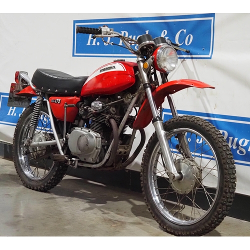 Honda SL175 motorcycle. 1972. 174cc. Frame No. 2016668 Engine No. 2016807 2  Cylinder twin carb. Runs