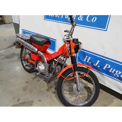 889 - Honda CT90 Motorcycle. 1970. 89cc
Frame No. CT90-406152
Engine No. CT90E-406112
Good Compression
Reg... 