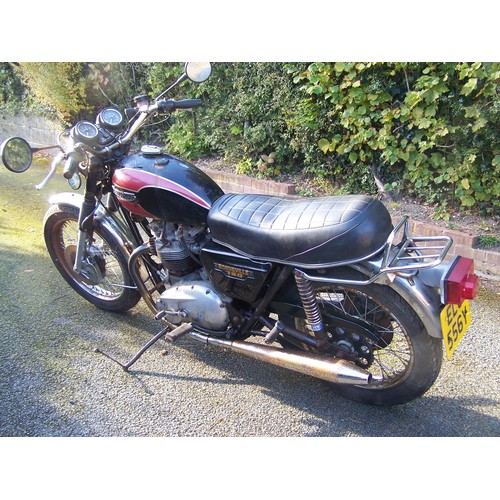 891 - Triumph T140D Bonneville motorcycle. 1983.
Matching engine and frame numbers. Rare electric start bi... 