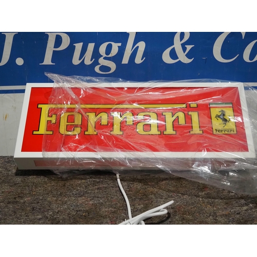 627 - Ferrari illuminated sign