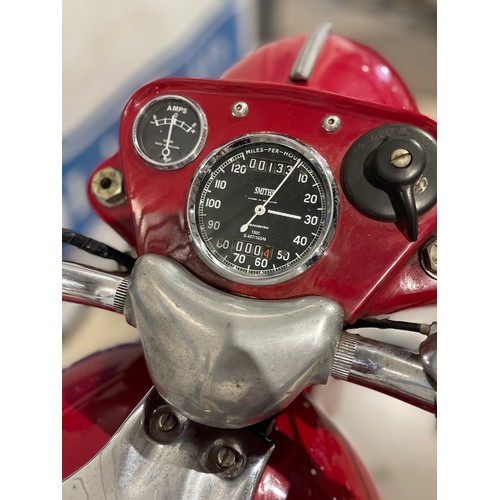 890 - Ariel MH350 motorcycle. 1957. 
Engine no. AMA2706
Fully restored around 6 years ago and only covered... 