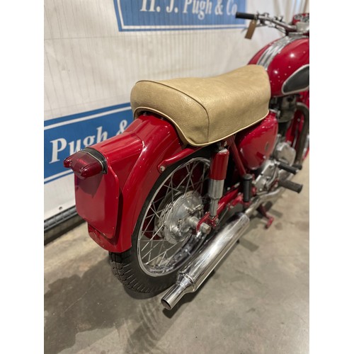890 - Ariel MH350 motorcycle. 1957. 
Engine no. AMA2706
Fully restored around 6 years ago and only covered... 