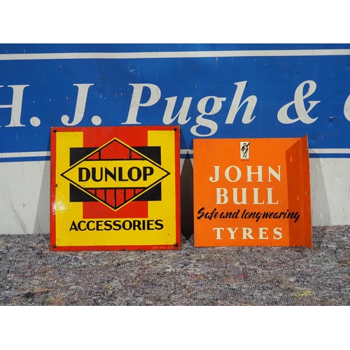 654 - John Bull and Dunlop signs