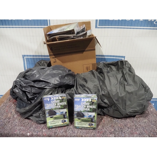 363 - Large quantity of trailer and car covers