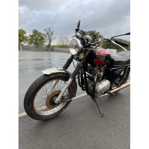 891 - Triumph T140D Bonneville motorcycle. 1983.
Matching engine and frame numbers. Rare electric start bi... 