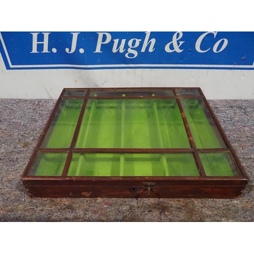 675 - Glass display cabinet 23