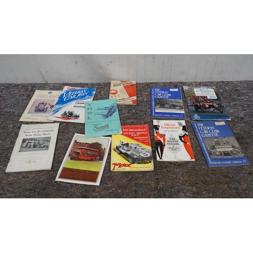 680 - Various veteran and vintage programmes, some are early London to Brighton