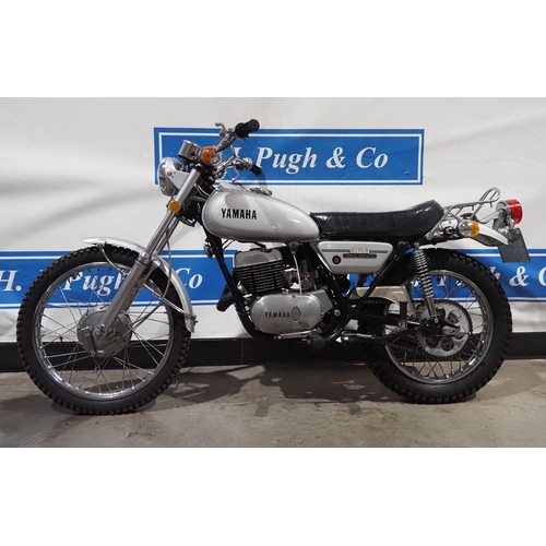 867 - Yamaha RT360 motorcycle, 1972. 351cc
Frame no. RT1107641
Engine no. RT1107641
Good condition, runs a... 