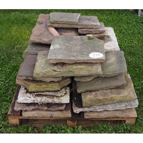 574 - Pallet of flagstones