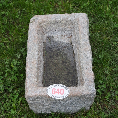 640 - Granite trough 21