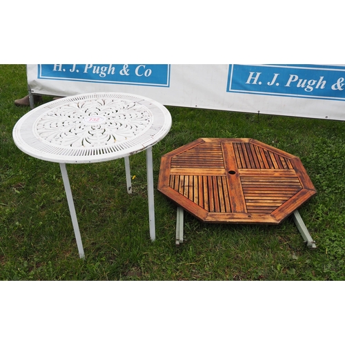 732 - 2- Garden tables