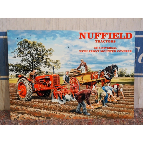 846 - Tin sign - Nuffield Tractors 20