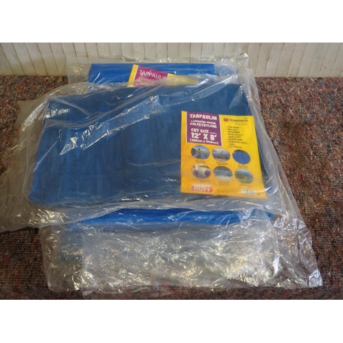 848 - 4 - 12ft x 8ft Tarpaulins