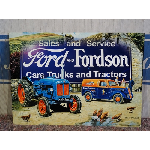 859 - Tin sign - Ford and Fordson 20