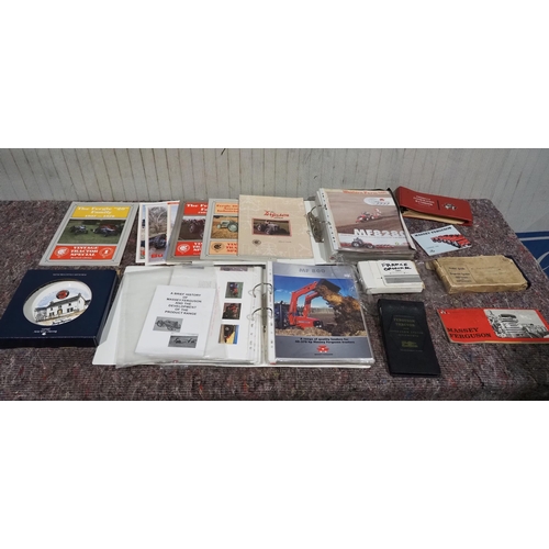 636 - Assorted Ferguson and Massey Ferguson brochures and implement hand guide books