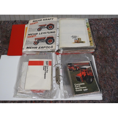 638 - Assorted Massey Ferguson implement guides and brochures