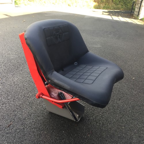 764 - Massey Ferguson spring suspension seat. Refurbished with a new leatherette cover. To suit Massey Fer... 