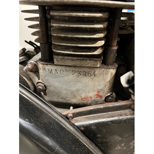 898 - Velocette Mac, 350cc, 1959.
Engine No. Mac 23854
Runs and rides but needs a battery and light recomm... 