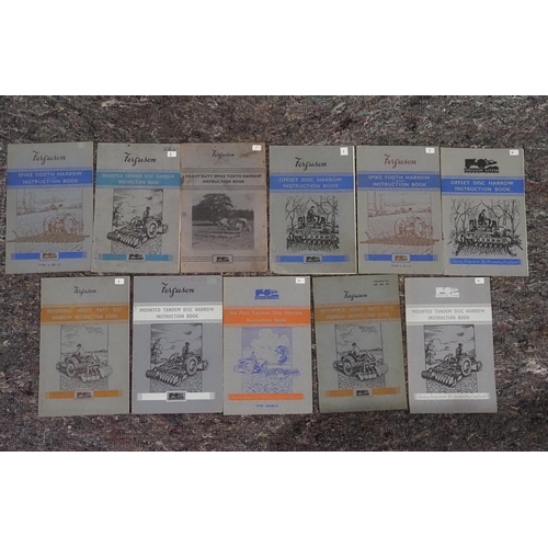 689 - Ferguson instruction books for assorted harrows -11