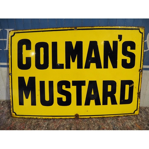 1110 - Enamel sign- Colman's Mustard 16