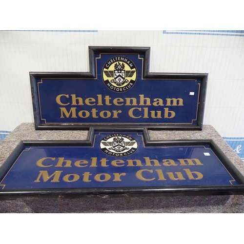 707 - 2 Tin signs - Cheltenham Motor Club 27