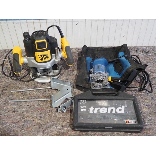 709 - JCB Router, Palm router and router bits