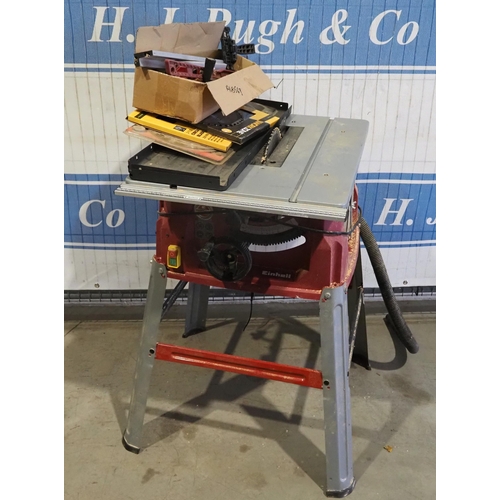 713 - Einhell table saw with spare blades