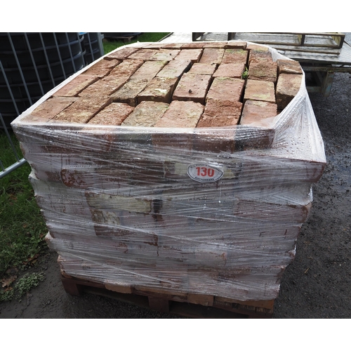 130 - Pallet of red bricks