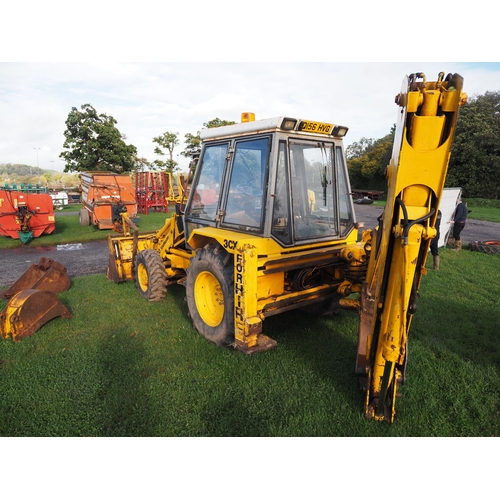 1380 - JCB 3CX Site Master Turbo. Runs and drives. With 4 in 1 front bucket, 3 buckets. Off local farm. Reg... 