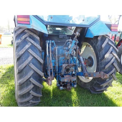 1408 - Ford 7740 Powerstar SL two wheel drive tractor. 8223 hours showing. Reg. K371 MTU. Key in office