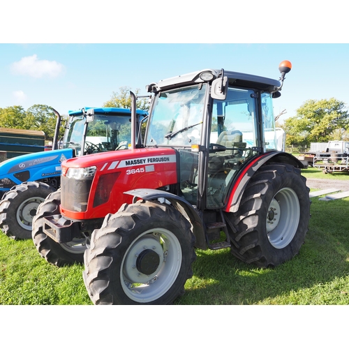 1409 - Massey Ferguson 3645 tractor. 1684 hours showing. Reg. DX58 DXU. Keys in office